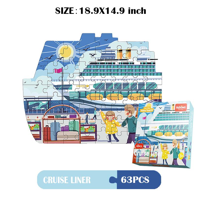 

Hahowa Уникальный Пазл с Животными Детский Пазл Игрушка с Бумажной Подарочной Коробкой Монтессори Образовательные Игры Игрушки Подарки для Детей Ребенка