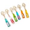 Japanese Marbles Bobble Soda Key Chain Miniature Soda Drink Charm  Bag Accessories