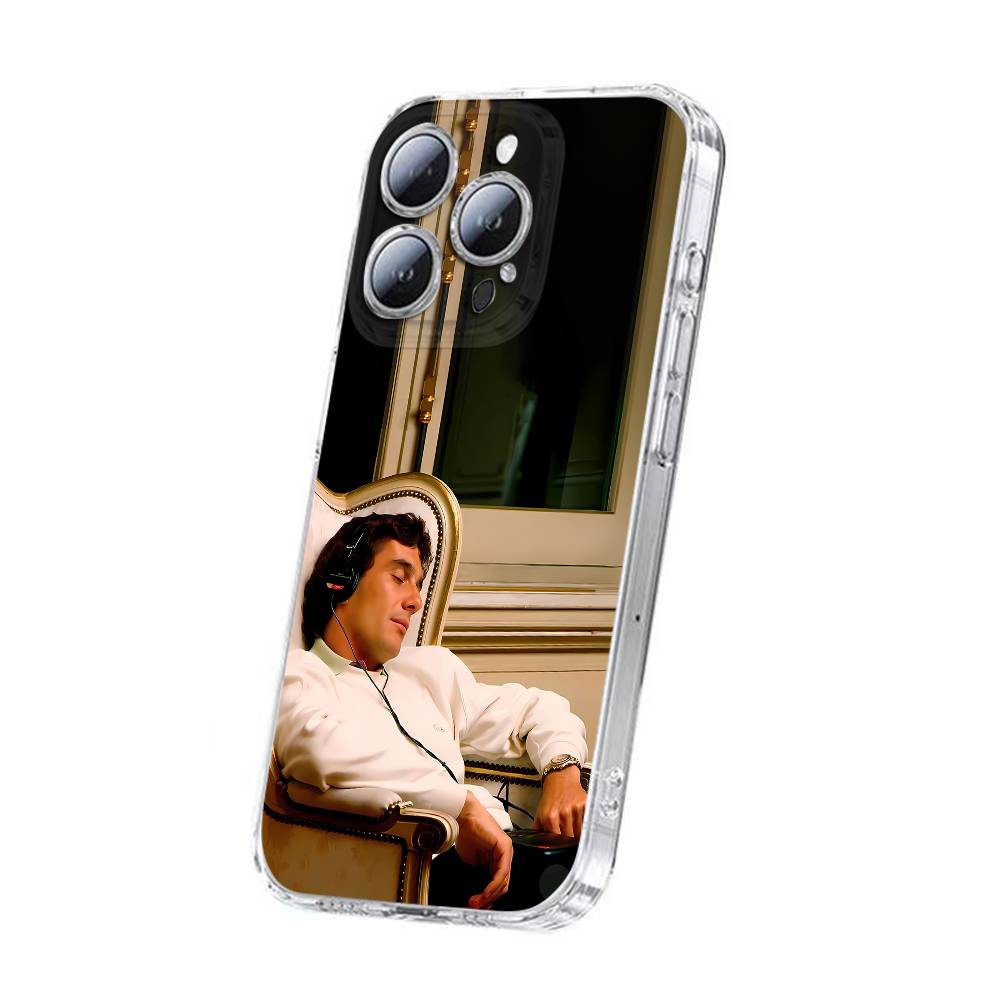 

A-Ayrton Senna Phone Case For iPhone 12,16,11,14,13,17,15 Plus,Pro,Max,Plus,E,Air,Mini Transparent Cover iPhone15pro