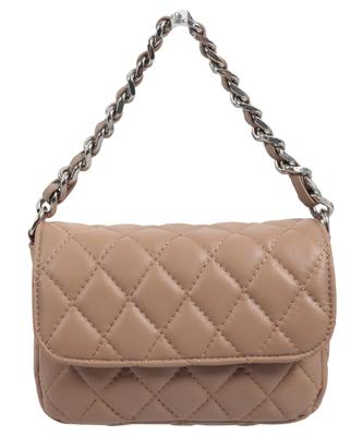 Bolsa Acolchoada Kobe Lettuce, Bolsa de Corrente Feminina, Mini Bolsa, Bolsa de Mão, Bolsa de Ombro [B1540], Tamanho Único, Bege