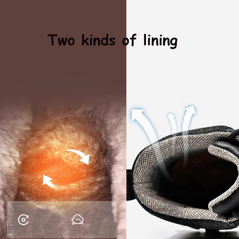 Męskie wysokie antypoślizgowe buty turystyczne Outdoor krótkie buty Ciepłe pluszowe buty Jesień i zima