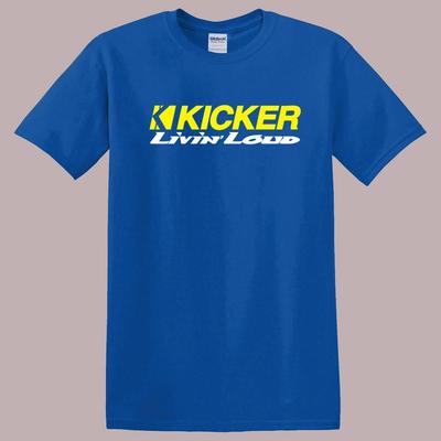 Men's and Women's T-shirts Kicker Livin Loud Audio Blue Size S To 5XL