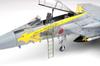 PLATZ Japan Air Force Eagle Komatsu Air Base Air Show 2014 306th Squadron Golden Eagles Special Paint Scheme Plastic Model Kit with Boarding Rudder