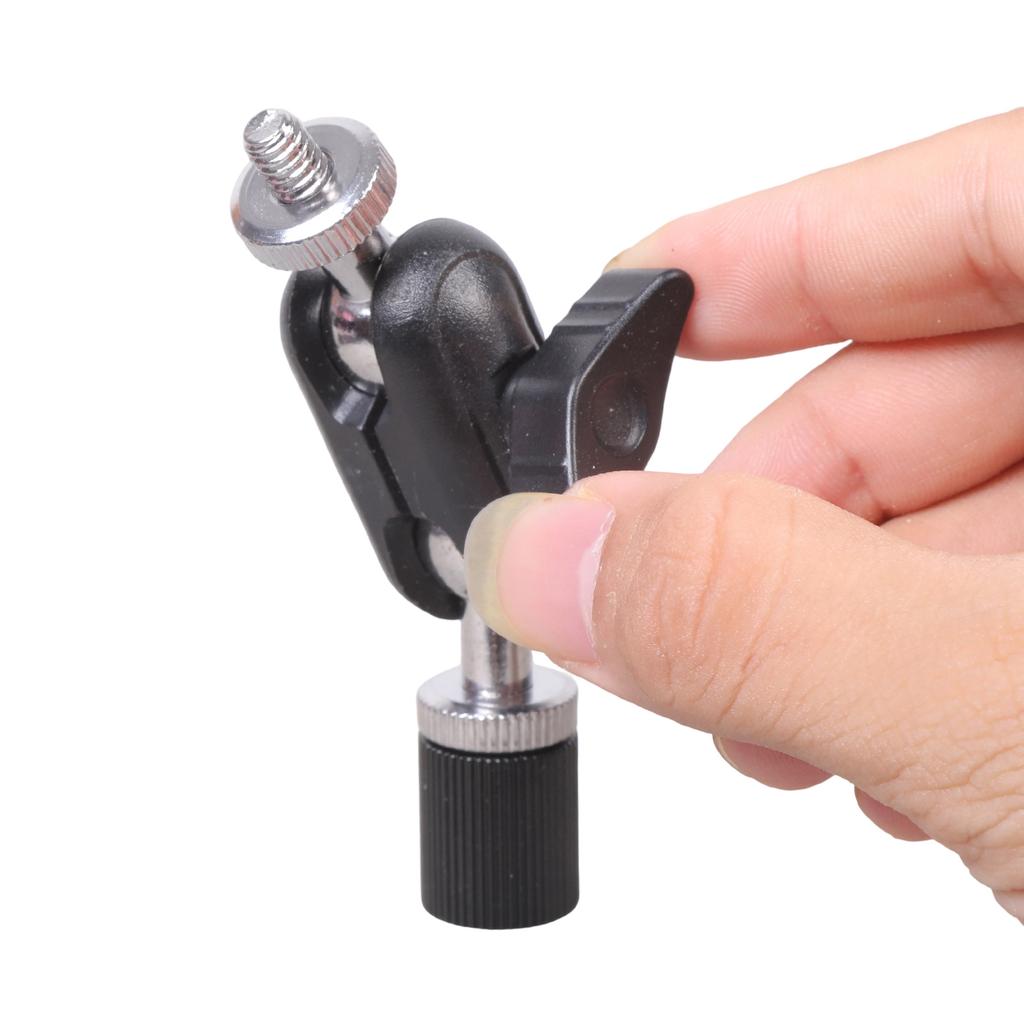 Professional Rotatable 1/4inch Male To Female Threaded Bracket Clamp For Phone Video Mount Camera LED Light Microphone