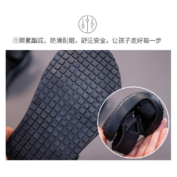 Summer New Children's Shoes Boys Casual Versatile Beach Shoes Girls Woven Strap Fashion Simple Open-Toe Sandals
