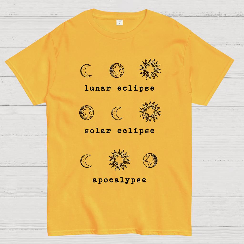 Lunar Eclipse Solar Eclipse Apocalypse Cotton Summer Casual Cool Loose T-Shirt