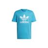 adidas Originals T-Shirts Herren Blau Rundhals Mäßig Gerader Schnitt HE9513
