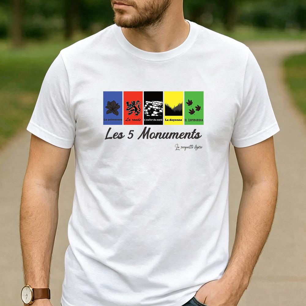 VeloVoices MonuUnisexts Paris Roubaix Cotton Cycling T Shirt Unisex Unisex Unisex Summer Casual Birthday Party Sports Fan Tops