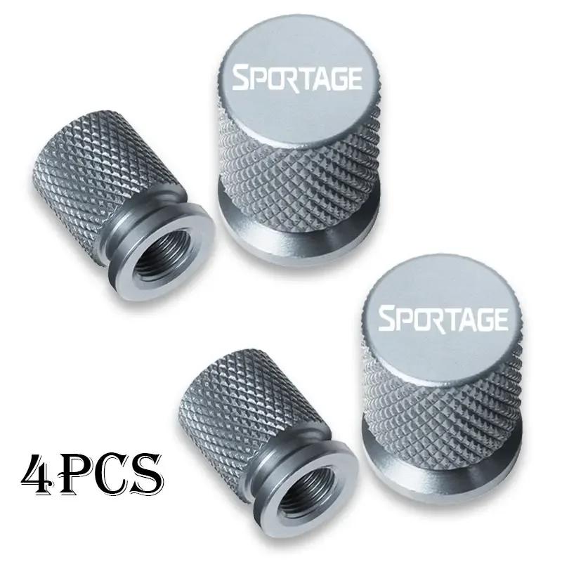 4pcs For KIA Sportage Car Accessories Car Wheel Tire Valve Caps Tyre Stem Covers Airdust Waterproof