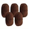 5pcs Soft Warm Acrylic Yarn 4-Ply for Diy Knitting & Crochet Projects Ideal for Blankets Sweaters Hats Scarves  Assorted Colors