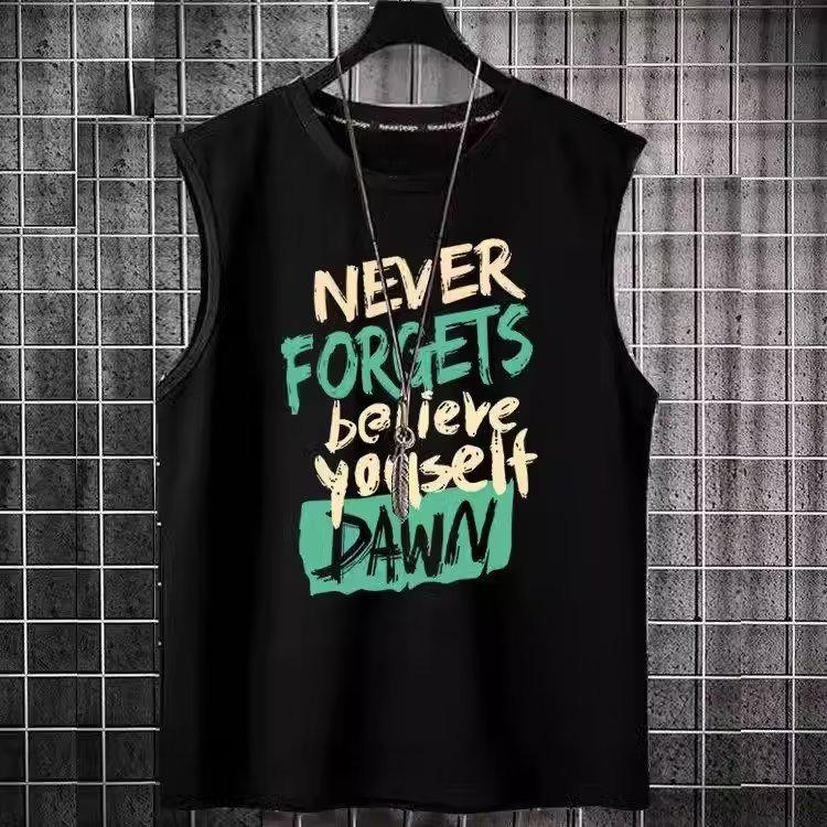 

2024 Повседневный баскетбольный жилет без рукавов, быстросохнущий, American Trend, круглый вырез 4XL