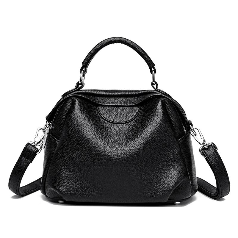 

Large Capacity Luxury Leather Women Tote Bag Designer Many Pocket Female Shoulder Messenger Bags Ladies Handbag Sac A Main чорний