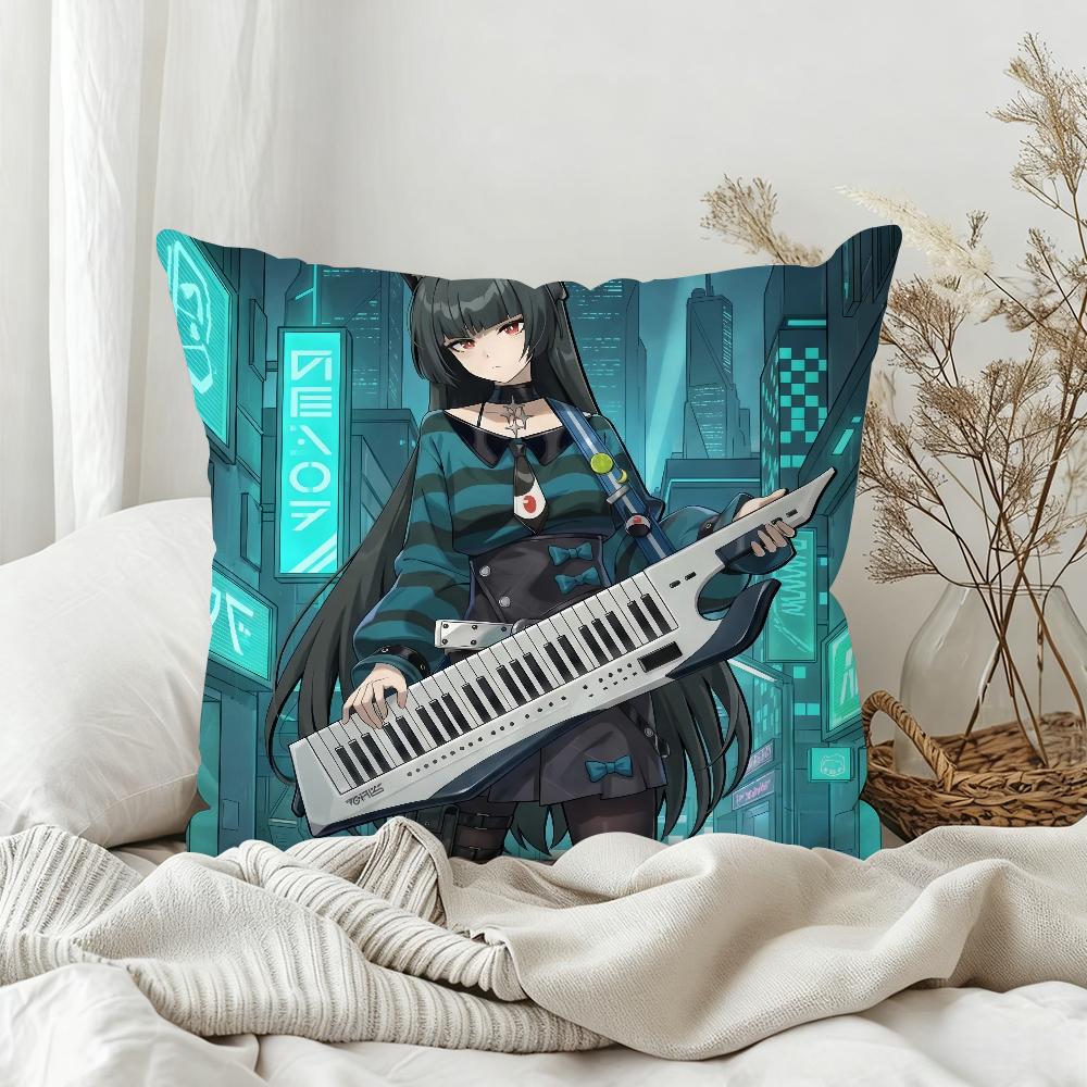 Zenless Zone Zero Hoshimi Miyabi Pillow Case Bedroom Sofa Living Room Backrest Decoration Square Cushion Nap Time