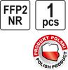 FILTERING HALF MASK FFP2/PZ YT-74949 YATO