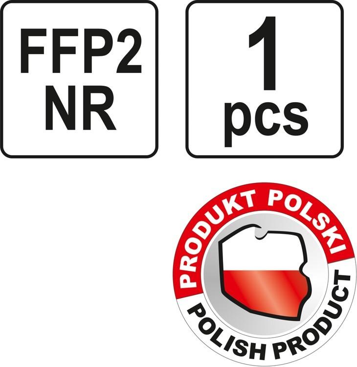 FILTERING HALF MASK FFP2/PZ YT-74949 YATO