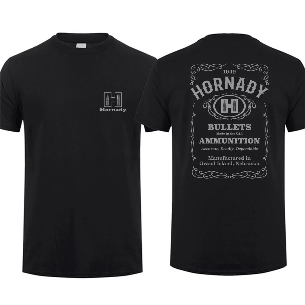 Fashion Tees Unisex T Shirt Casual Oversized Breathable Hornady H Stamp Logo TShirt Youth Cloth Graphic Streetwear S3xl