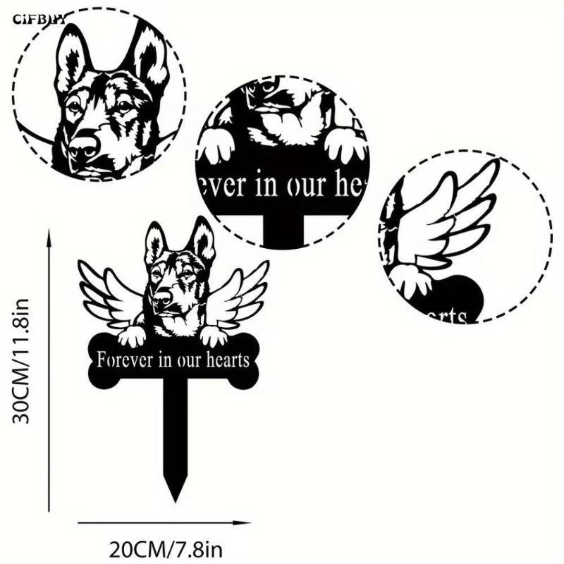 Personalized Pet Memorial Metal Heart Ornament Christmas Keepsake Gift