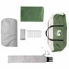 4 Person Camping Tent Green Waterproof