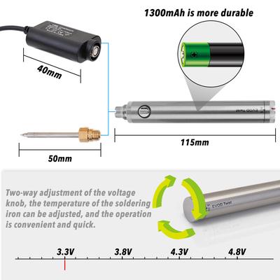 Soldering Iron Wireless Charging Soldering Iron Mini Portable Battery Soldering Iron with USB