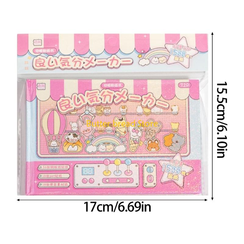 W89C Decorative Sticker Bottle Sticker Reward Sticker Good Mood Maker Sticker Book Decorative Sticker Art Supplies