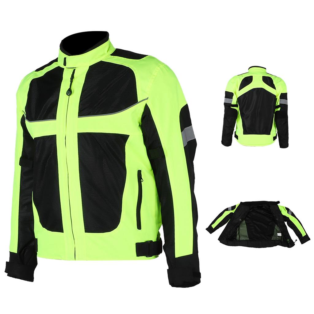 Men Motorcycle Riding Clothing Breathable Racing Reflective Clothes Full Protection for SummerM