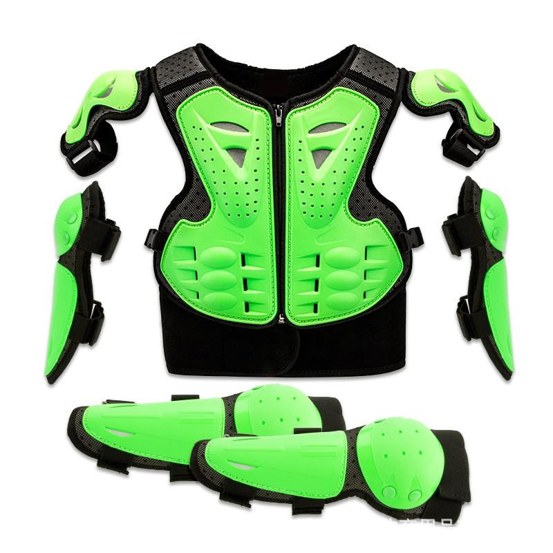 Kids Protective Armor Vest Set Bike Scooter Skateboard Cycling Safety Gear