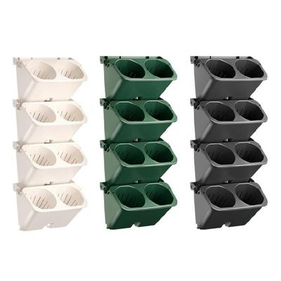 Stylish Wall Hanging Flower Pots Light Weight Wall Mounted Plant Pots for Adding Greeneries To Any Living Spaces