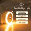 Smart LED Bedside Night Light with Sensor Control - Energy-Saving Plug-in for Children's Bedroom