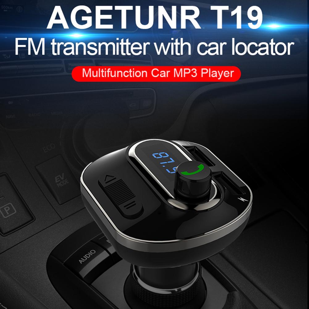 Buy T19 2 Port USB Car Phone Charger AUX TF FM Transmitter Bluetooth