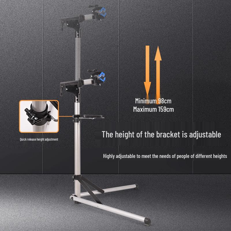 Folding Aluminum Alloy Repair Stand for Mountain and Road Bikes