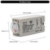 Power On Delay Rotary Knob 0-60S Timers Timing Time Relays Replacement Delay Timers With Base Socket Easy To Use