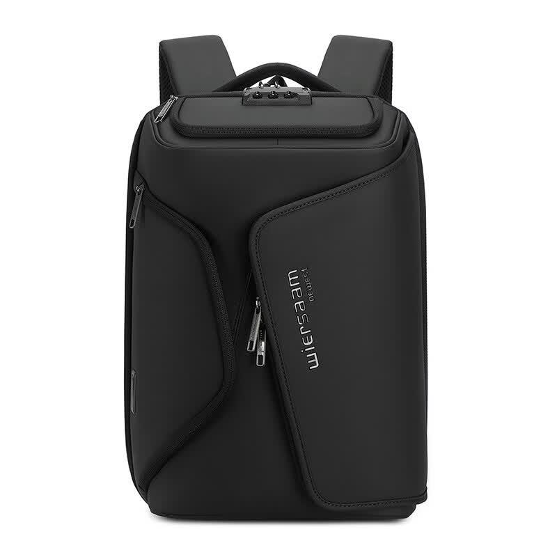 WIERSAAM Men s Waterproof Business Travel Laptop Backpack