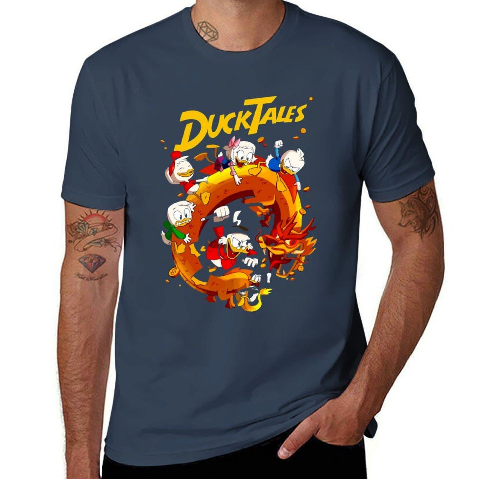 funny play with friend duck tales art gift for fans TShirt Plus Size NonShrink TShirt S