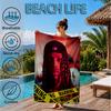 King Of The Rapper Beach Towel, Microfiber Beach Towel, Perfect For Pool, Beach, Travel, Home Decor Beach Party Fan gifts