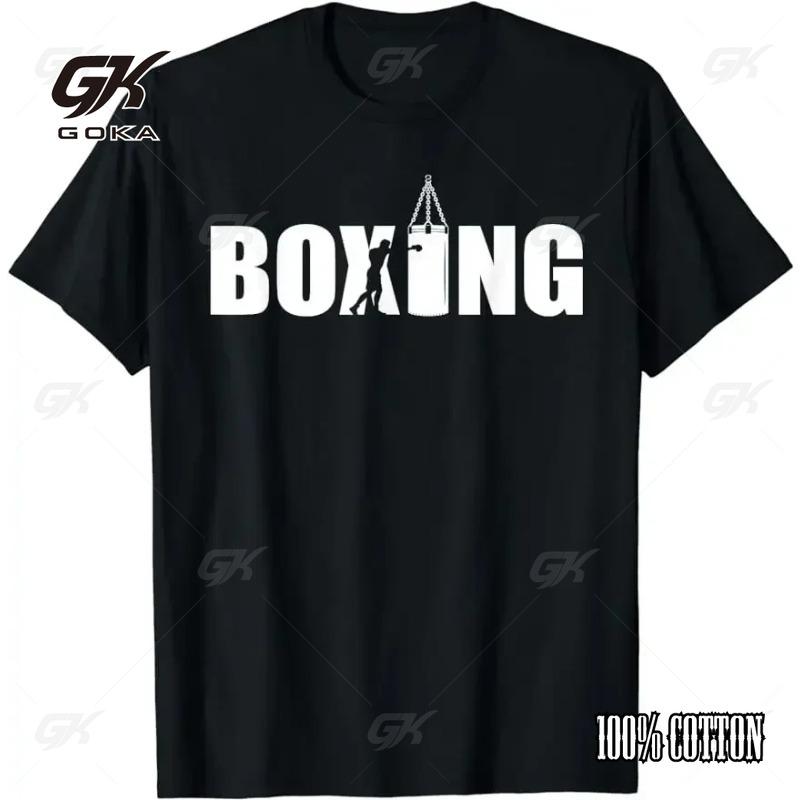 Boxing Lover Gym Boxer Kickboxing Kickboxer Enthusiast Funny Casual T-Shirt Size Couple Large Clothing Custom Printed T Shirt