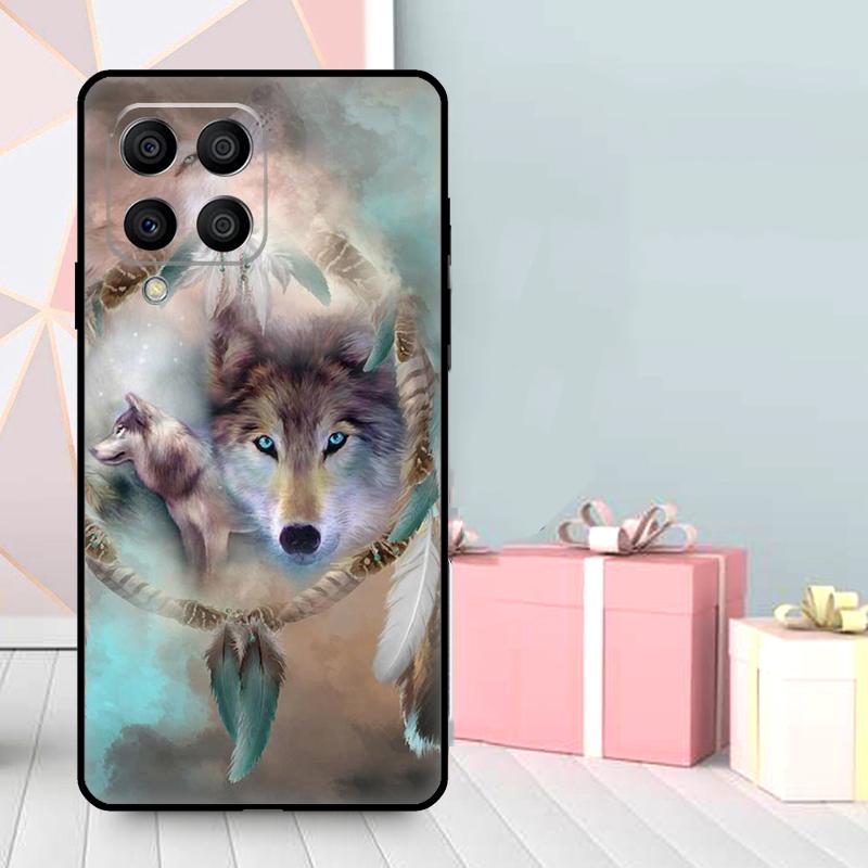 Animal Wolf Howling Case For Samsung Galaxy M16 M31 M21 M13 M33 M53 M15 M35 M55 M36 M56 M12 M32 M52 M14 M34 M54