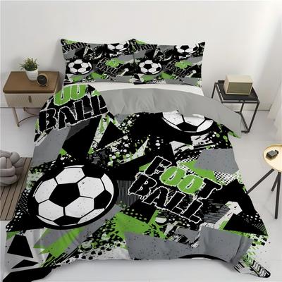 Fashion Sports Football 3D Print Bedding Set For Boys Men Bedroom Decorative Bedspread Home Soft Comfortable Duvet Cover Sets