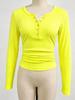 2026 Autumn Women's Slim Long-Sleeved T-Shirt - Early Autumn Regular Shoulder Top