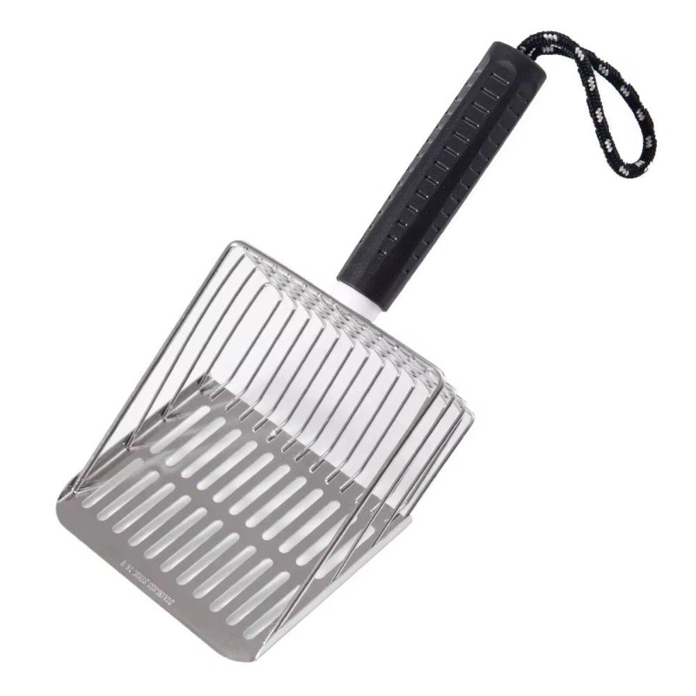 Hanging Design Cat Litter Shovel Stainless Steel Pet Feces Cleaner Pet Cleaner Scoop  Poop Lifter