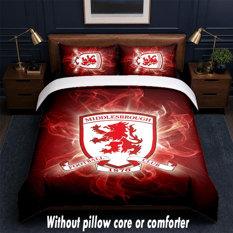 Set Biancheria da Letto Design Middlesbrough 1 Copripiumino + 2 Federe Morbido Traspirante Biancheria da Letto per la Casa