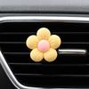 Cute Cartoon Flower Car Air Vent Decoration Aromatherapy Perfume With Long-lasting Light Fragrance