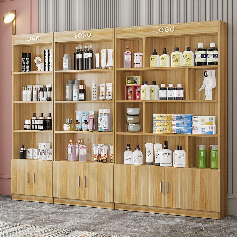 Beauty Salon Cosmetic Display Cabinet & Makeup Shelf Rack
