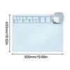 Silicone Craft Mat Large Children Drawing Mat With Detachable Cup 19.6x16.9x0.7in Nonslip Craft Pad For Painting Resin Crafts