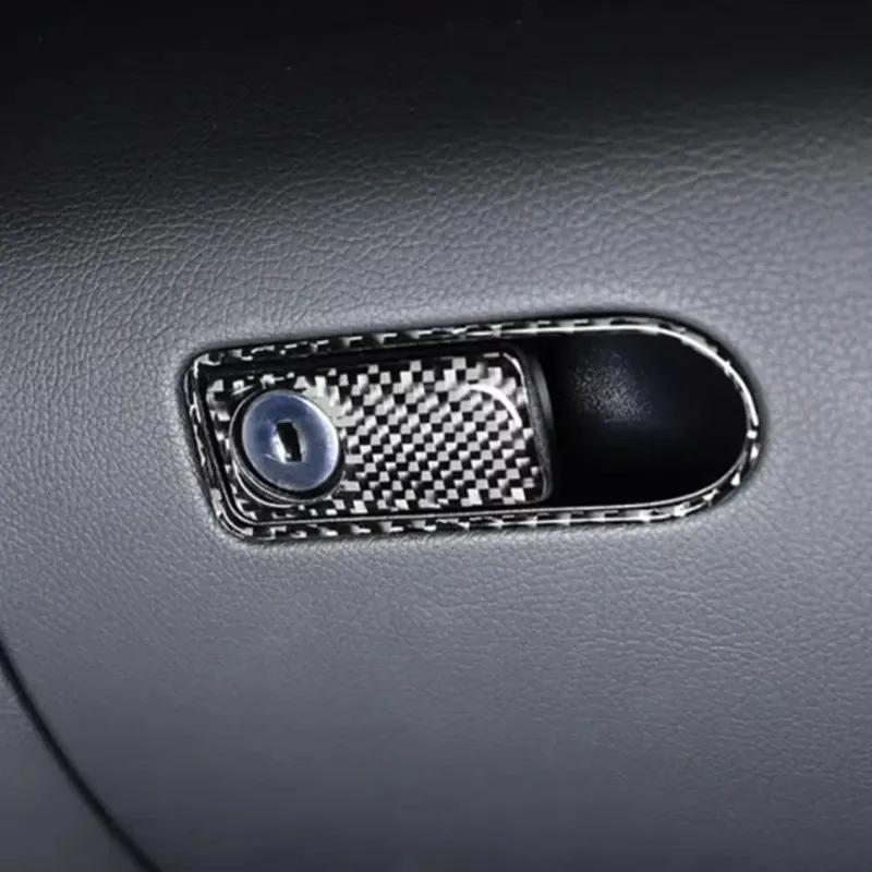 Carbon Fiber Car Interior Central Steering Wheel Window Lifting Button Frame Trim Sticker For Mercedes Benz V Class W447 2015-20