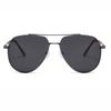 New Sunglasses Men's Frog Mirror Metal Frame Full Frame Driver Sunglasses Polarized.