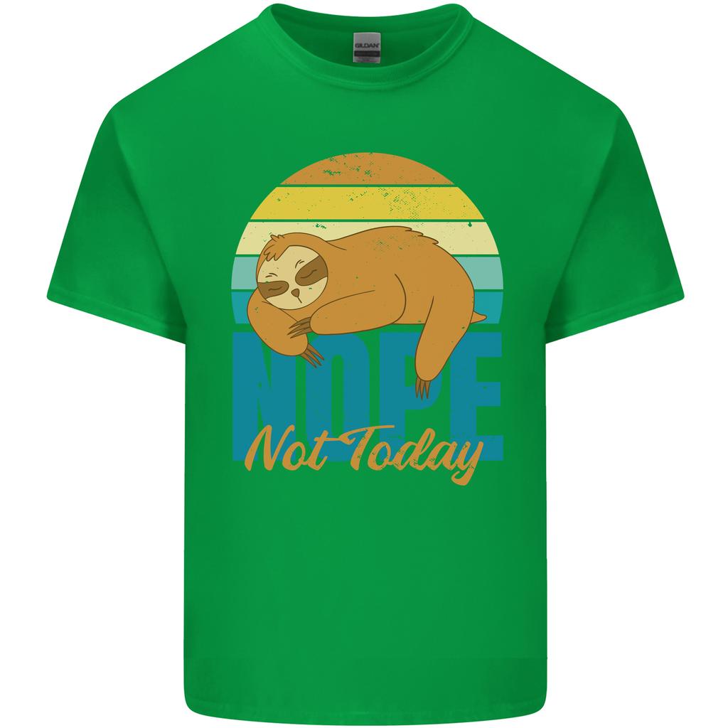 Sloth Nope Not Today Funny Lazy Unisexs Light Cotton TShirt
