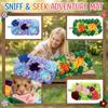 Pet Snuffle Mat For Small Animals, Interactive Foraging Mat For Rabbits, Guinea Pigs, Hamsters, Slow Feeder Sniffing Pad With - Bottom, Encourages