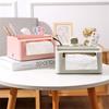 Household Napkin Tissue Box Multifunctional Storage Remote Control Holder Sundries Boxes for Room, Bathroom