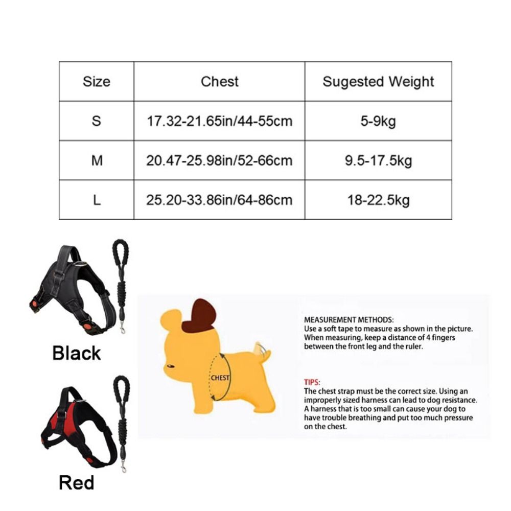 Durable Nylon Dog Cat Harness Adjustable Breathable Dog Harness Vest Heavy Duty Wear-resistant Pet Vest Outdoor