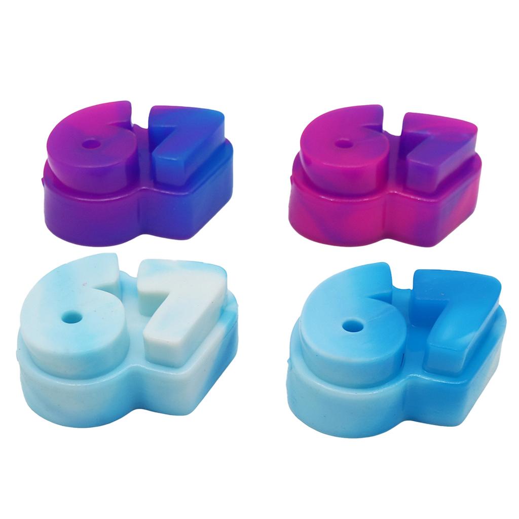 Rot  Upgraded 67 Number Toy Six Seven Stress Toy Slow Maltose Flour Texture Funny Toy Stress Sensory Toy For Kids Prospector